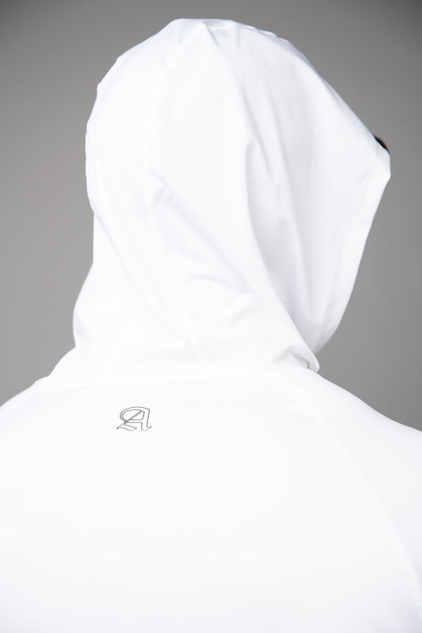 100% Made in USA | Solid White | Mens Sun Hoodie