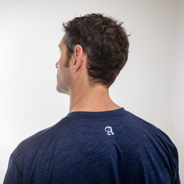 American Made Moisture Wicking Tee Shirts - Medieval Blue