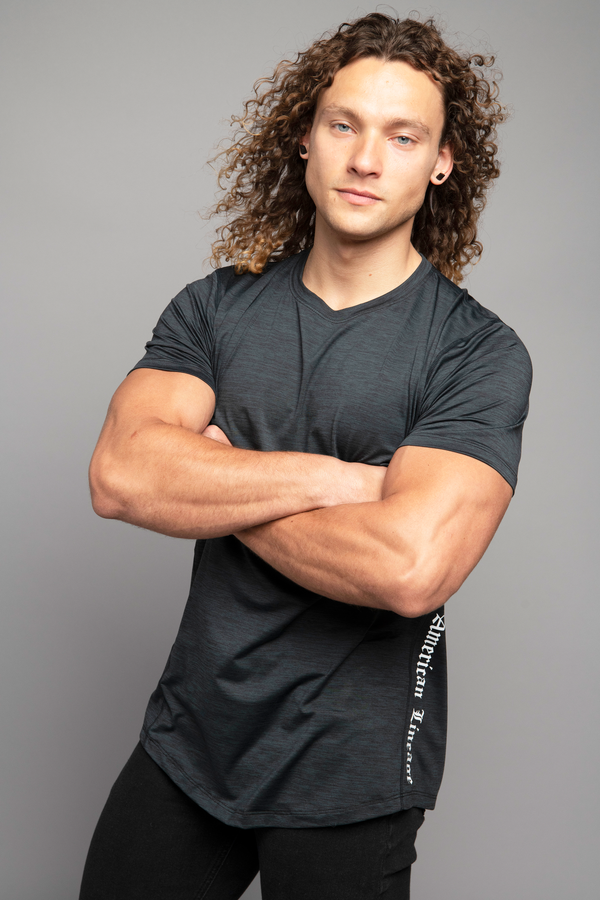American Made Mens Lightweight Quick Dry T Shirt -  Jet Green