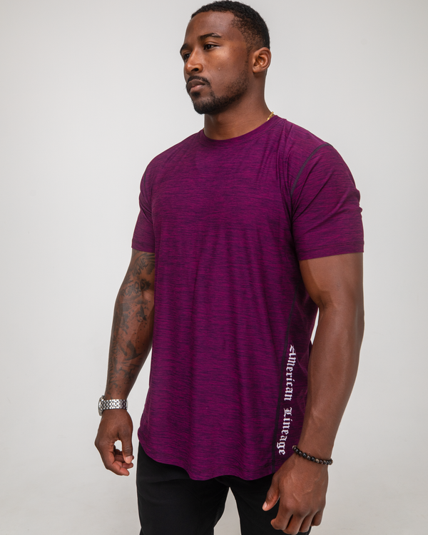 American Made Moisture Wicking Tee Shirts - Royalty Purple