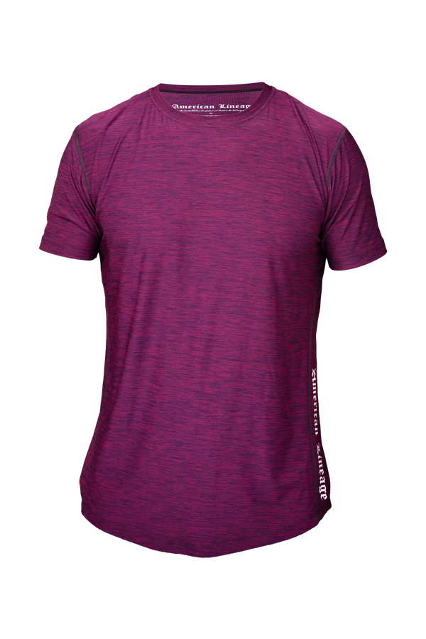 100% Made in USA Purple Tee Shirt – Lightweight & Athletic Fit