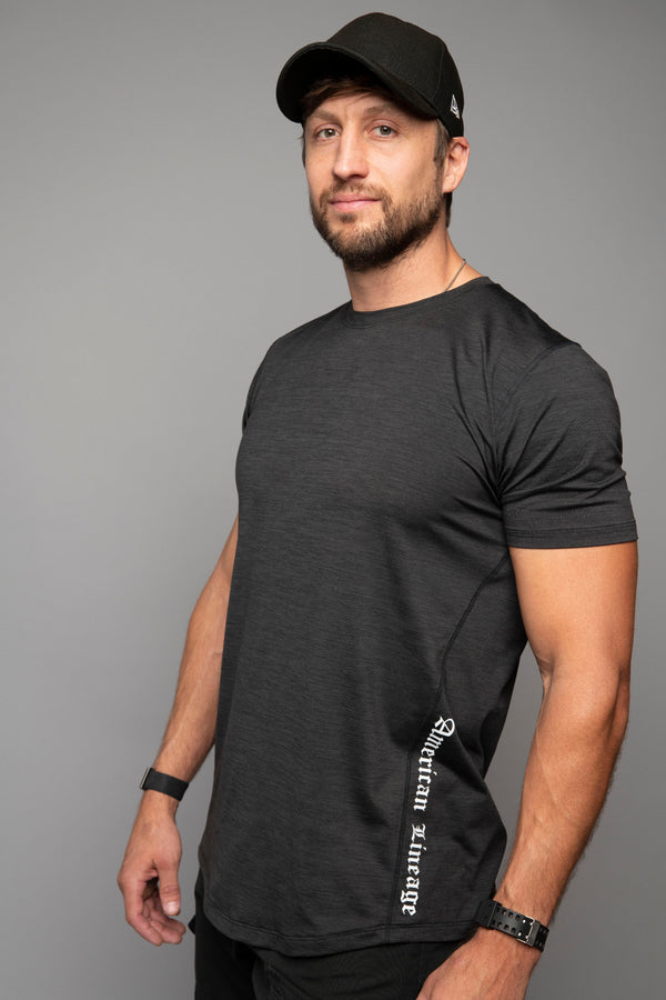 Athleisure Ultra-Soft Tee (Midnight Grey) | Made in the USA