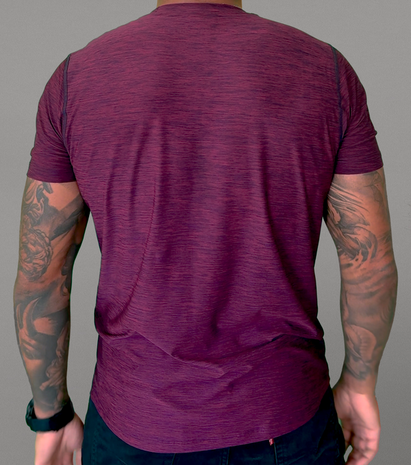 Athleisure Tee Moisture Concealment  (Royalty Purple) Manufactured in San Diego from El Salvador Yarns