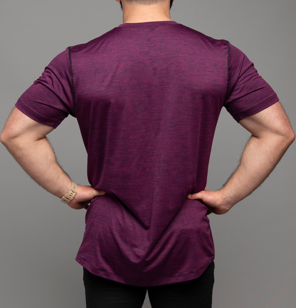 Athleisure Tee (Royalty Purple) Manufactured in San Diego from El Salvador Yarns