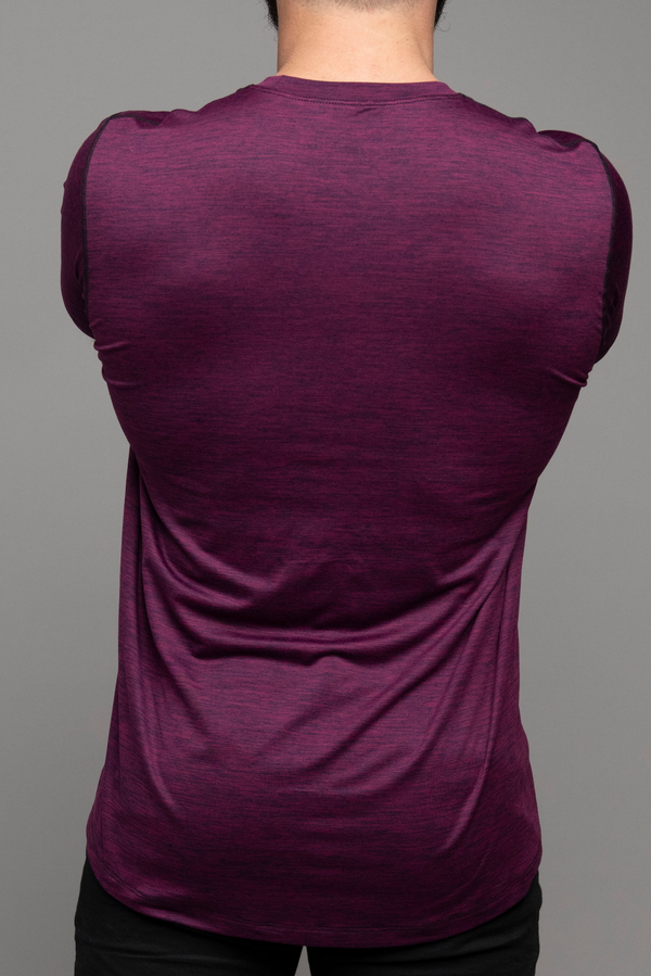 Athleisure Tee (Royalty Purple) Manufactured in San Diego from El Salvador Yarns