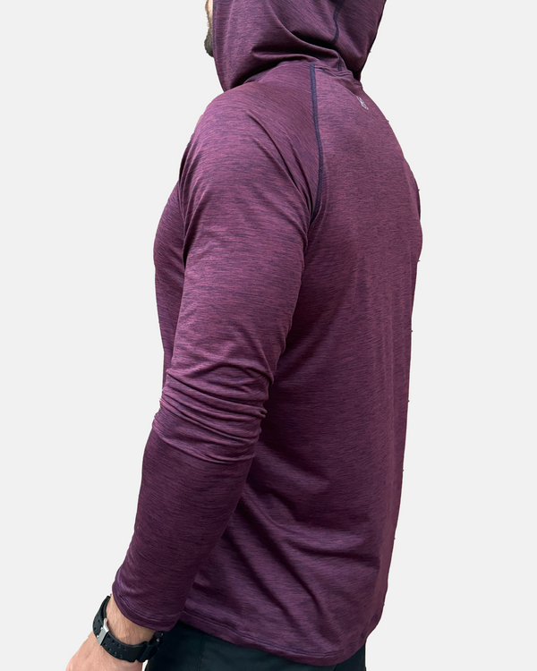 100% Made in USA Athleisure Hoodie (Burgundy)