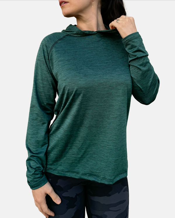 100% Made in USA Athleisure Hoodie (Scarab Green)