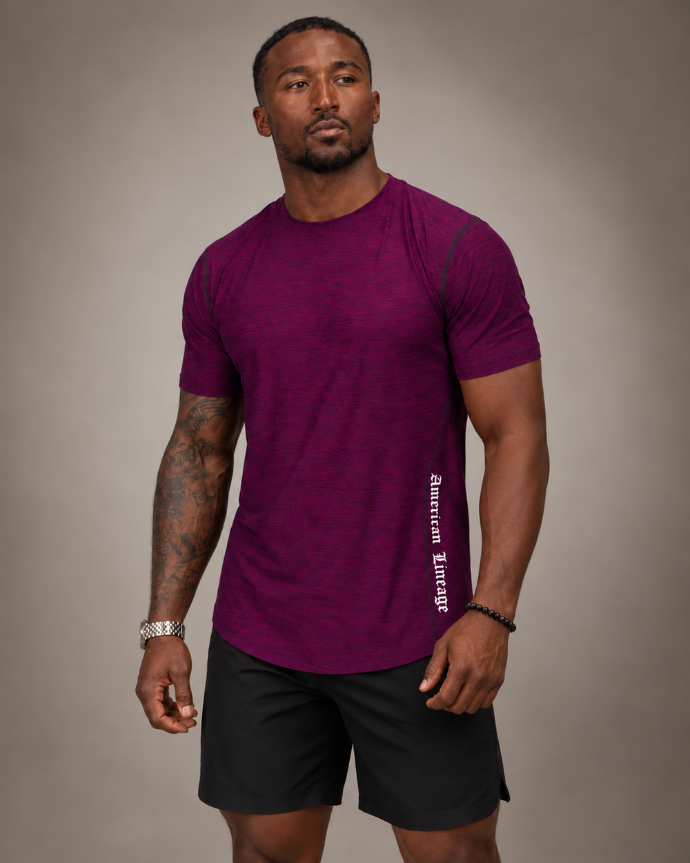 Additional product view of the Heritage Royalty Purple Tee