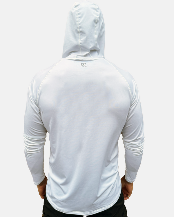 100% Made in USA Athleisure Hoodie (Solid White)